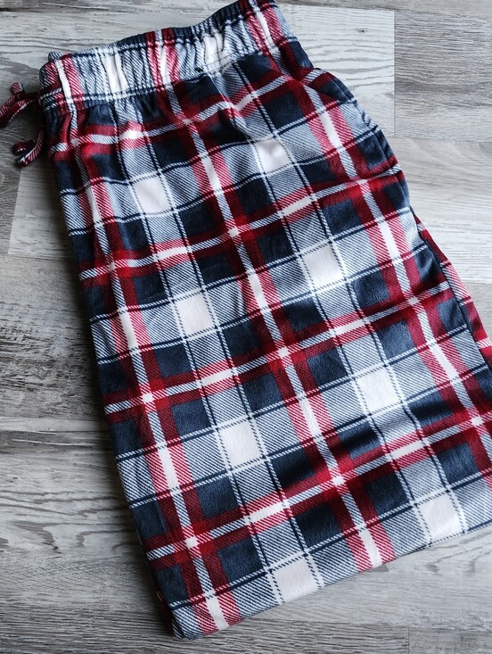 London Fog Other - London Fog Collection Men's XXL Plaid Fleece Pajama Lounge Pants Red Blue White